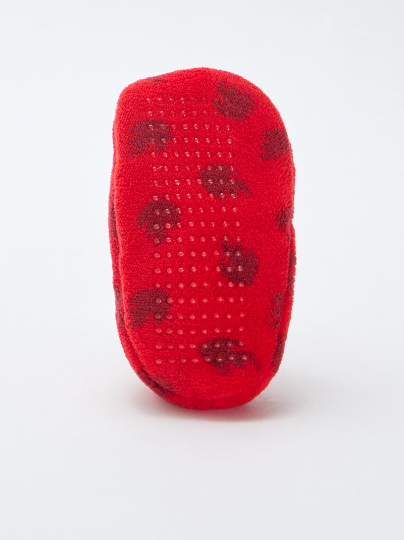 Zapatillas tipo bailarinas de forro polar 'Patrulla Canina' Rojo - Kiabi