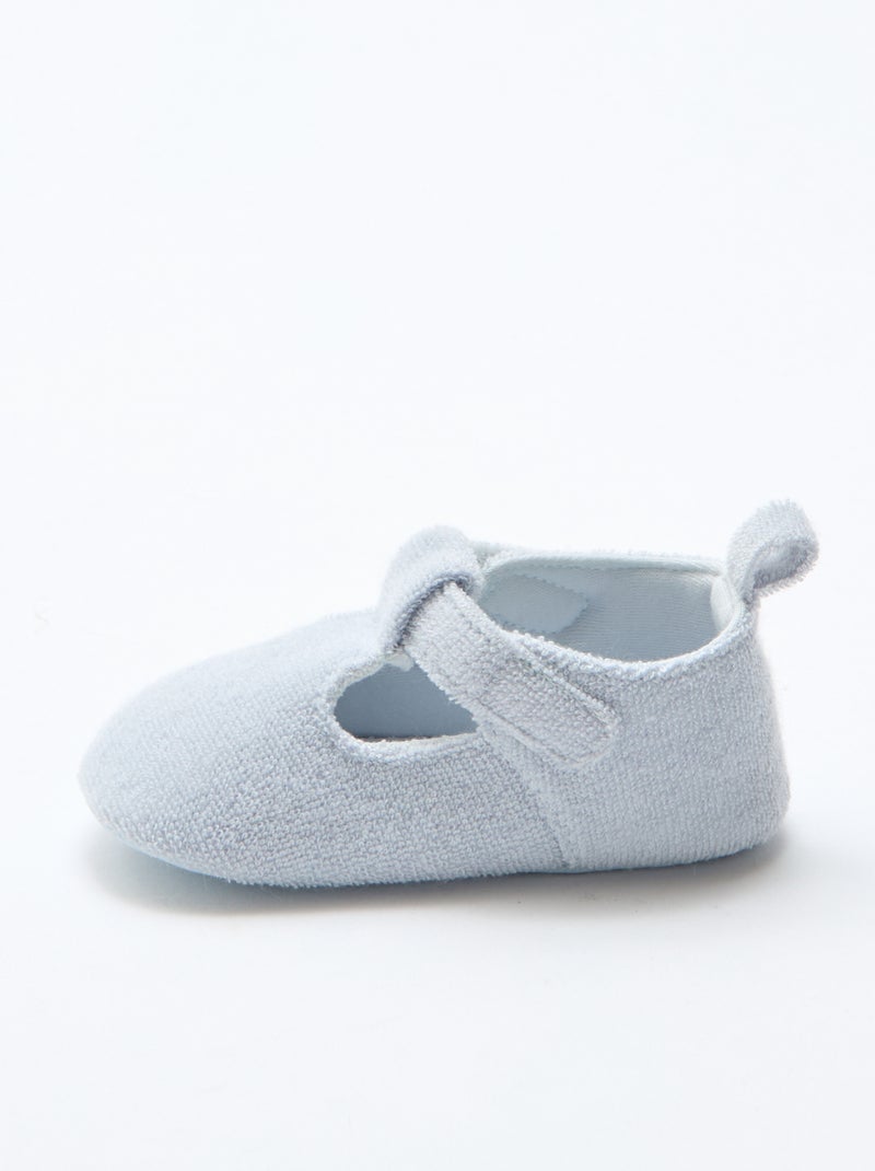 Zapatillas tipo bailarinas de rizo Azul - Kiabi
