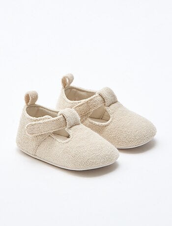 Zapatillas tipo bailarinas de rizo