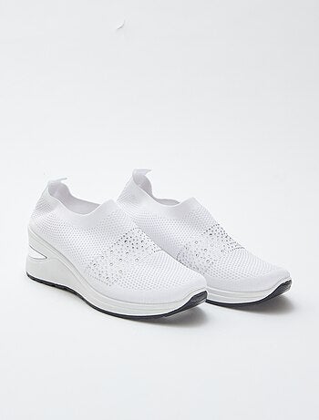 Zapatillas tipo calcetines con plataforma