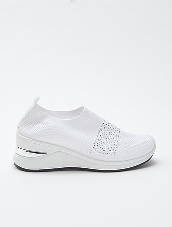 Zapatillas tipo calcetines con plataforma