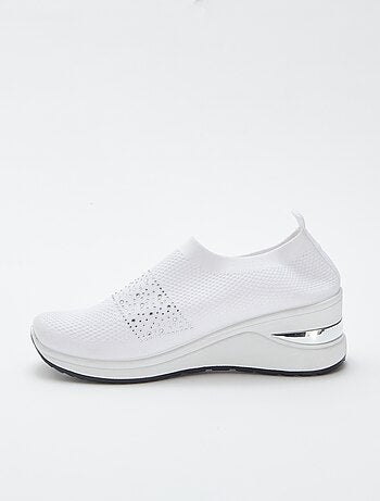 Zapatillas tipo calcetines con plataforma