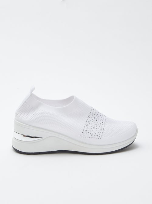 Zapatillas tipo calcetines con plataforma - Kiabi