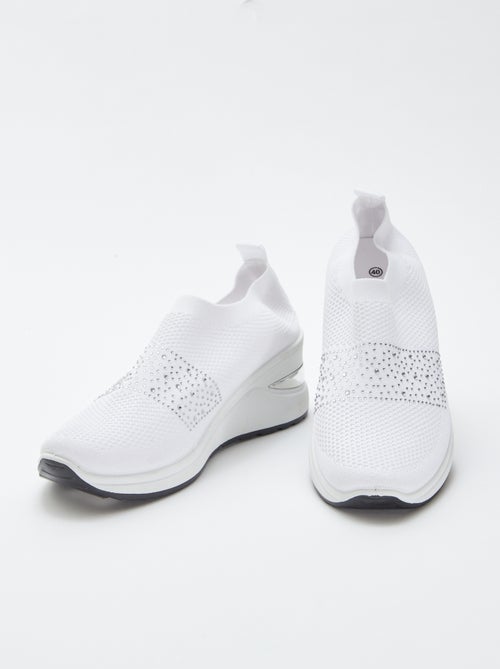 Zapatillas tipo calcetines con plataforma - Kiabi