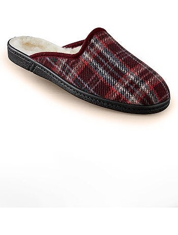 Zapatillas tipo mule a cuadros de pura lana - AFIBEL