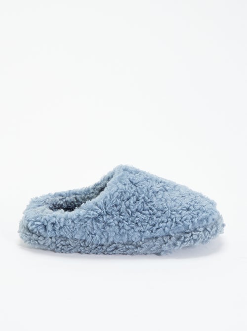 Zapatillas tipo mule con efecto borreguito - Kiabi Zapatillas tipo mule con efecto borreguito - Kiabi