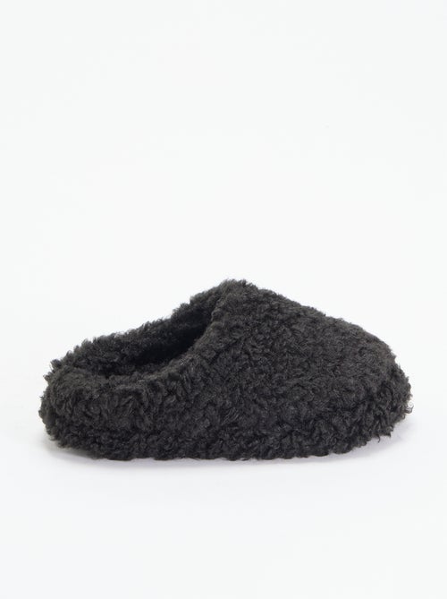 Zapatillas tipo mule con efecto borreguito - Kiabi Zapatillas tipo mule con efecto borreguito - Kiabi