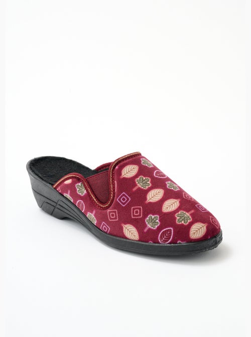 Zapatillas tipo mule con tacón ancho y confort - Afibel - Kiabi