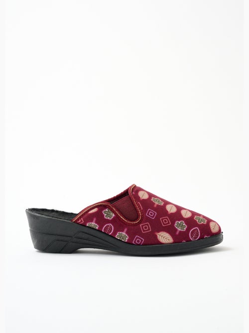 Zapatillas tipo mule con tacón ancho y confort - Afibel - Kiabi