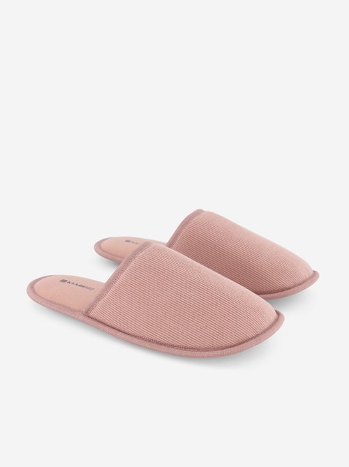 Zapatillas tipo mule de terciopelo - Kiabi