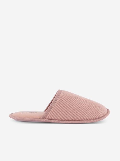 Zapatillas tipo mule de terciopelo - Kiabi