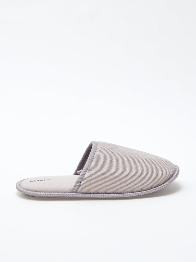 Zapatillas tipo mule de terciopelo Verde - Kiabi