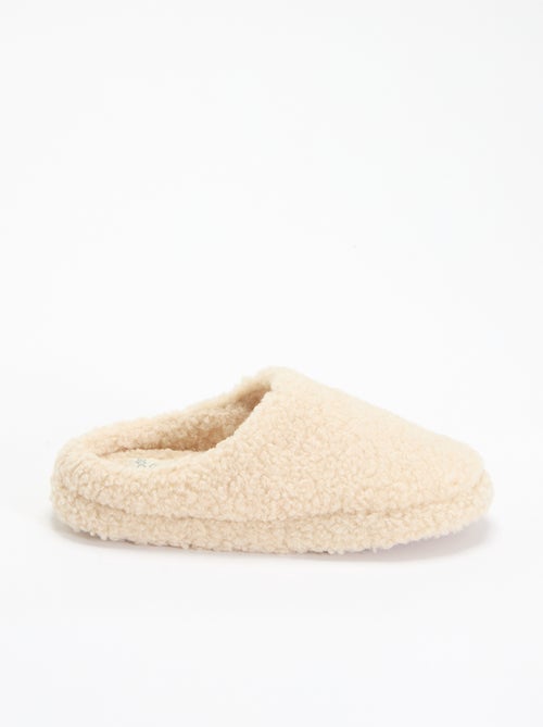 Zapatillas tipo mule forradas de borrego - Kiabi Zapatillas tipo mule forradas de borrego - Kiabi
