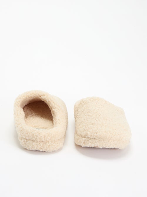 Zapatillas tipo mule forradas de borrego - Kiabi Zapatillas tipo mule forradas de borrego - Kiabi