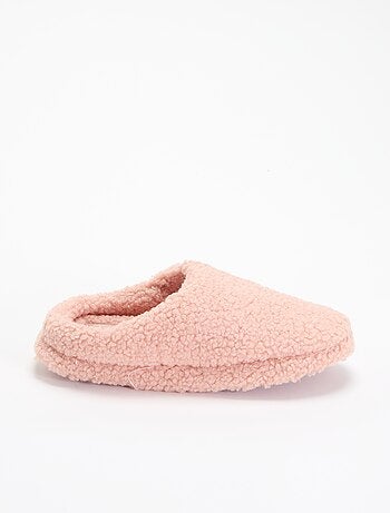 Zapatillas tipo mule forradas de borrego