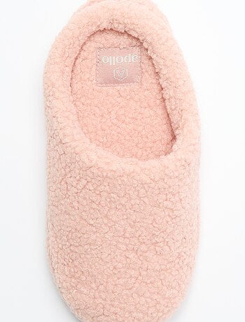 Zapatillas tipo mule forradas de borrego