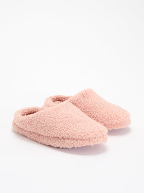 Zapatillas tipo mule forradas de borrego - Kiabi