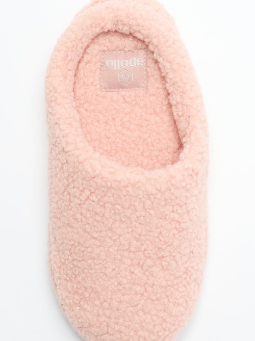 Zapatillas tipo mule forradas de borrego - Kiabi