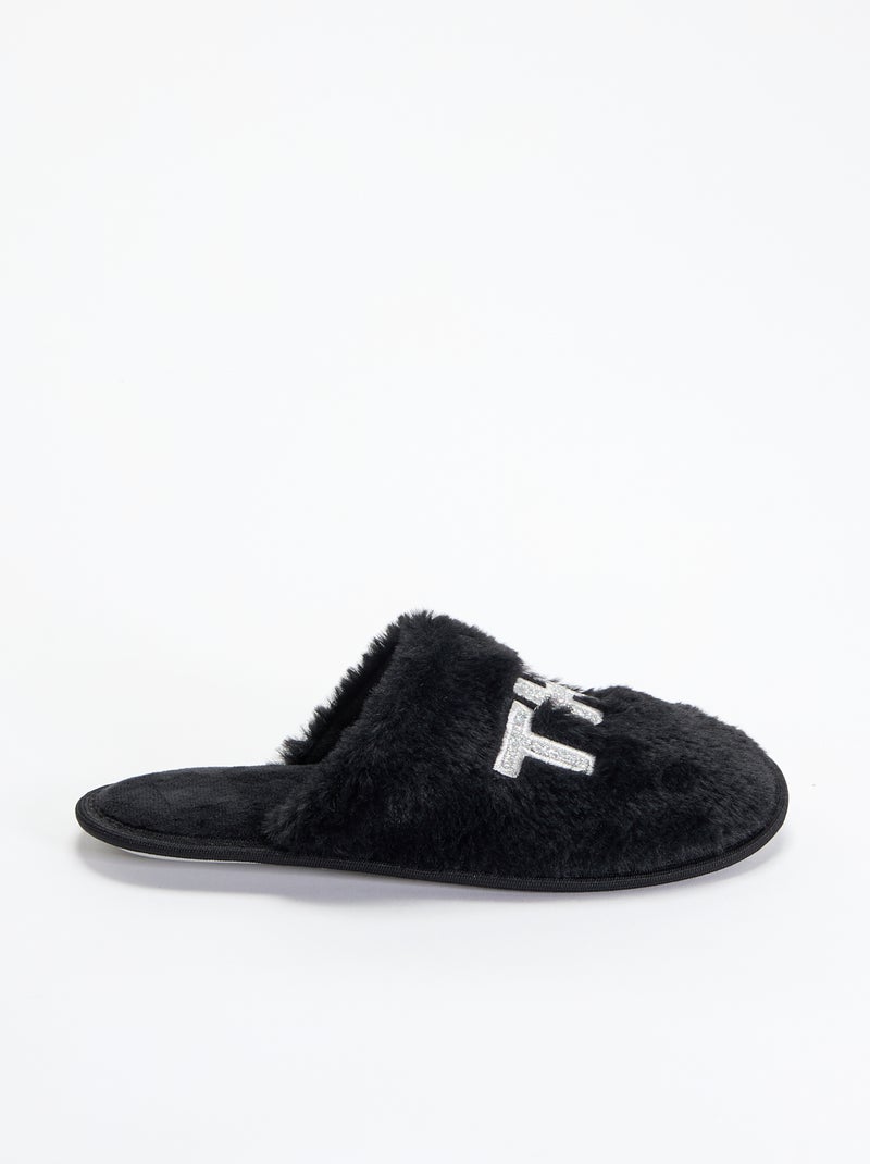 Zapatillas tipo mule Negro - Kiabi