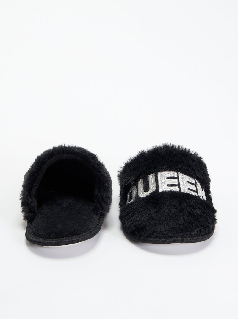 Zapatillas tipo mule Negro - Kiabi