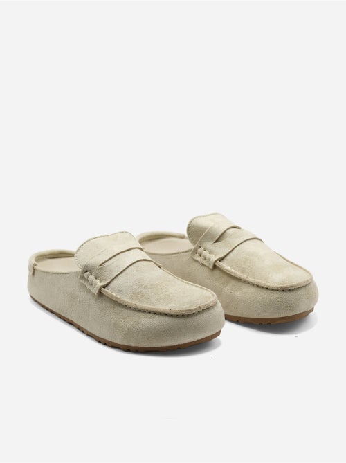 Zapatillas tipo mules con efecto ante - Kiabi Zapatillas tipo mules con efecto ante - Kiabi