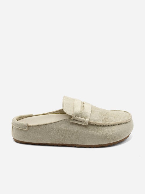 Zapatillas tipo mules con efecto ante - Kiabi Zapatillas tipo mules con efecto ante - Kiabi