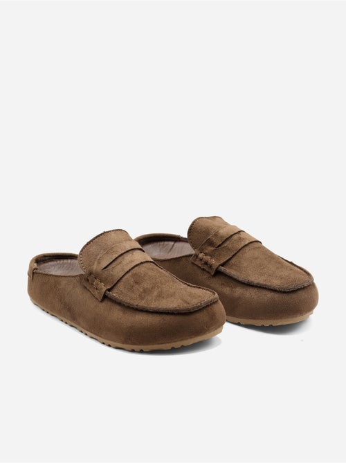 Zapatillas tipo mules con efecto ante - Kiabi Zapatillas tipo mules con efecto ante - Kiabi