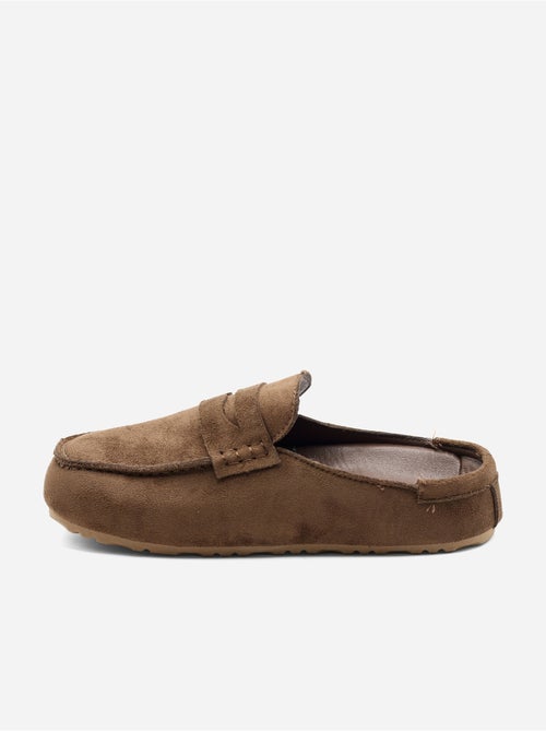 Zapatillas tipo mules con efecto ante - Kiabi Zapatillas tipo mules con efecto ante - Kiabi
