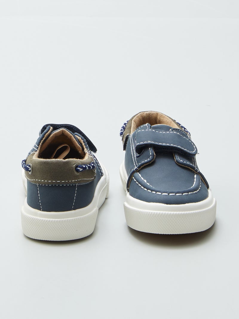 Zapatillas tipo náuticos AZUL - Kiabi