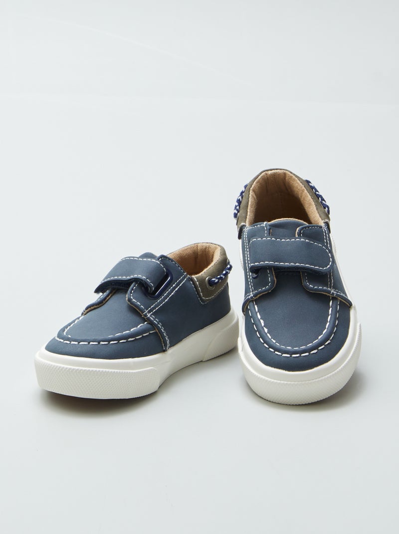 Zapatillas tipo náuticos AZUL - Kiabi