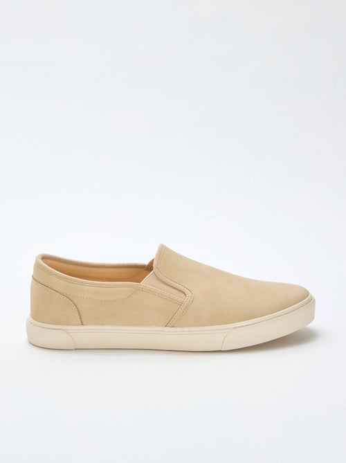 Zapatillas tipo slip-on de ante - Kiabi