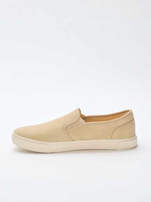 Zapatillas tipo slip-on de ante - Kiabi