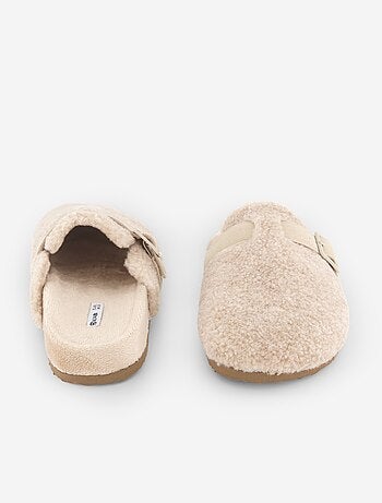 Zapatillas tipo zueco forradas