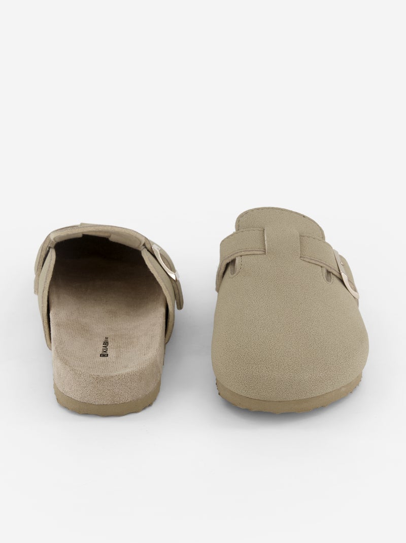 Zapatillas tipo zueco Marron - Kiabi