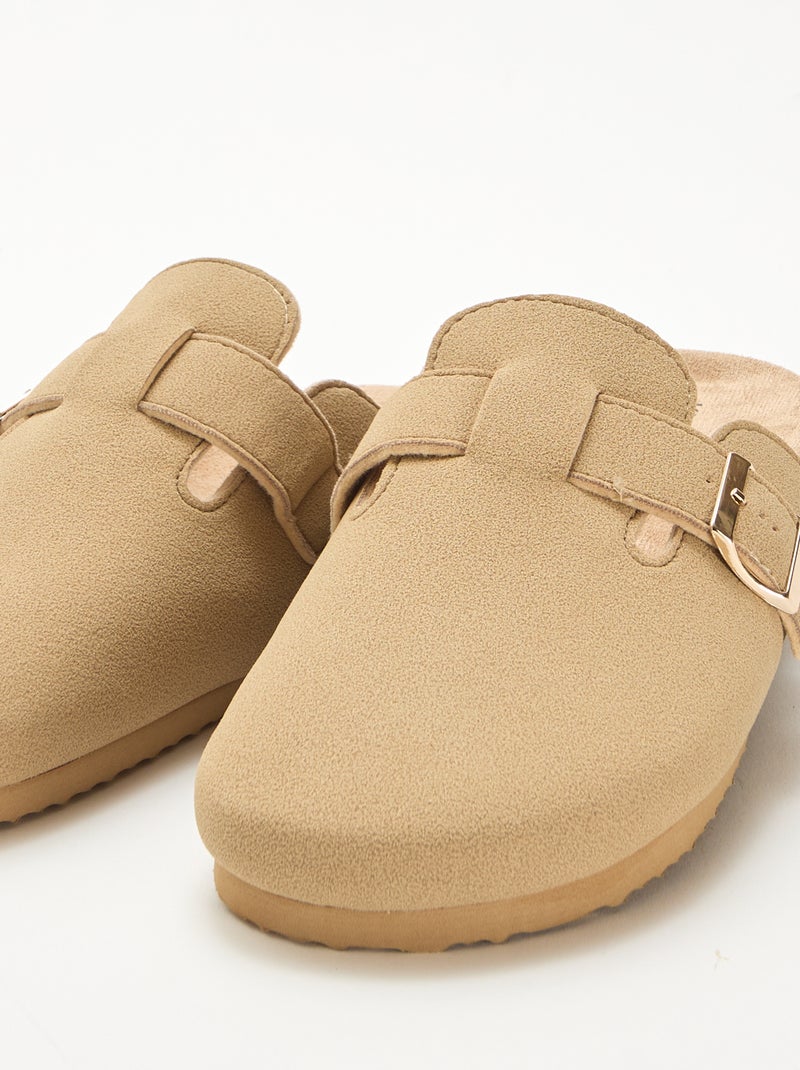 Zapatillas tipo zueco Marron - Kiabi