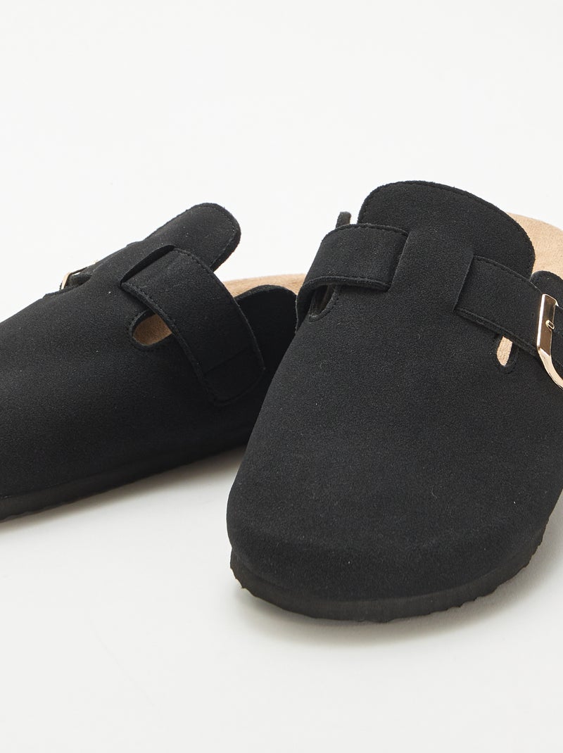 Zapatillas tipo zueco Negro - Kiabi