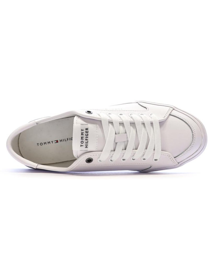 Zapatillas Tommy Hilfiger de Piel para Hombre Blanco - Kiabi
