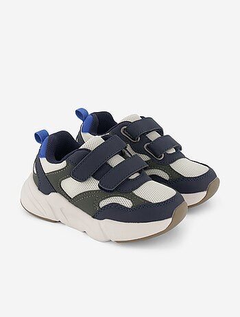 Zapatillas tricolor con velcro