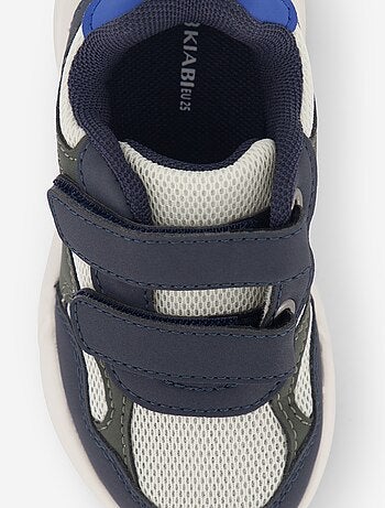 Zapatillas tricolor con velcro