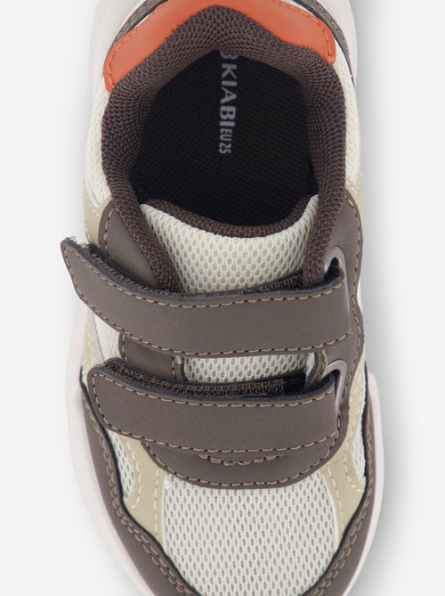 Zapatillas tricolor con velcro - Kiabi Zapatillas tricolor con velcro - Kiabi