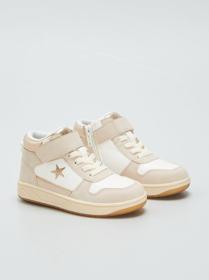 Zapatillas tricolores BLANCO - Kiabi