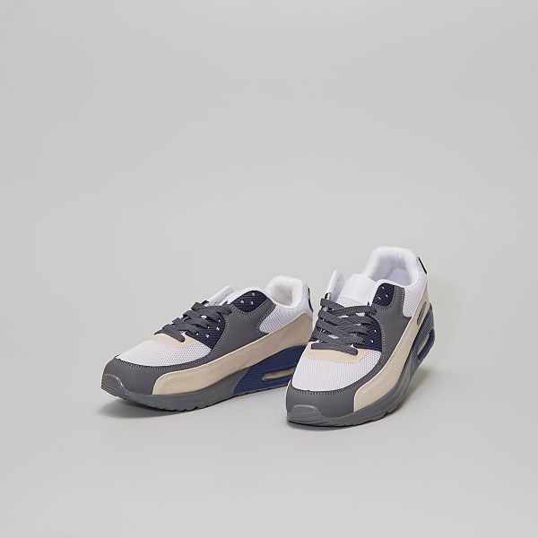 Zapatillas tricolores con cámara de aire Hombre talla S-XXL - BLANCO -  Kiabi - 28,00€