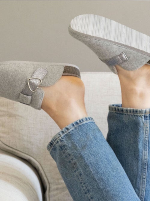 Zapatillas zuecos plantilla anatómica confort mujer Isotoner - Kiabi