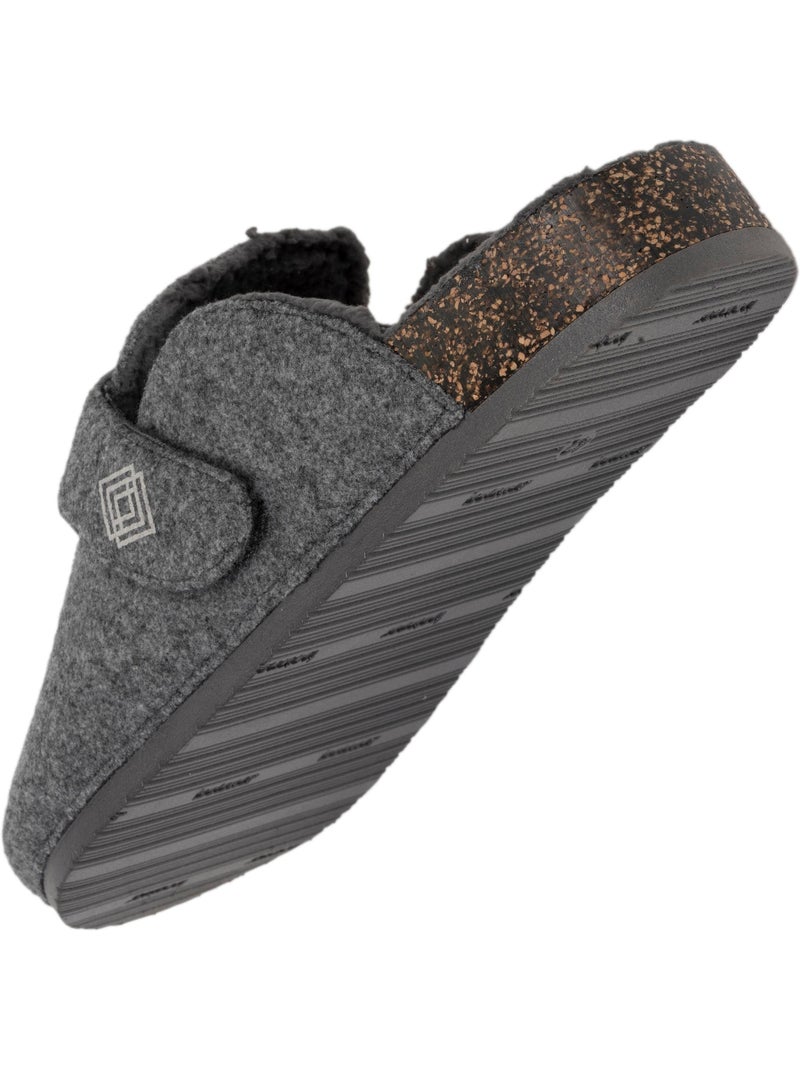 Zapatillas zuecos suela con memoria de forma hombre Gris jaspeado - Kiabi