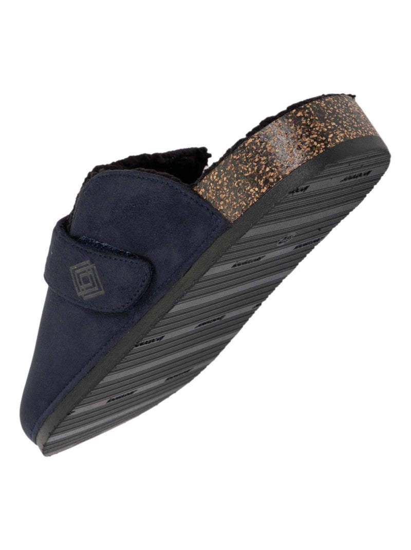 Zapatillas zuecos suela con memoria de forma hombre Isotoner Azul marino - Kiabi