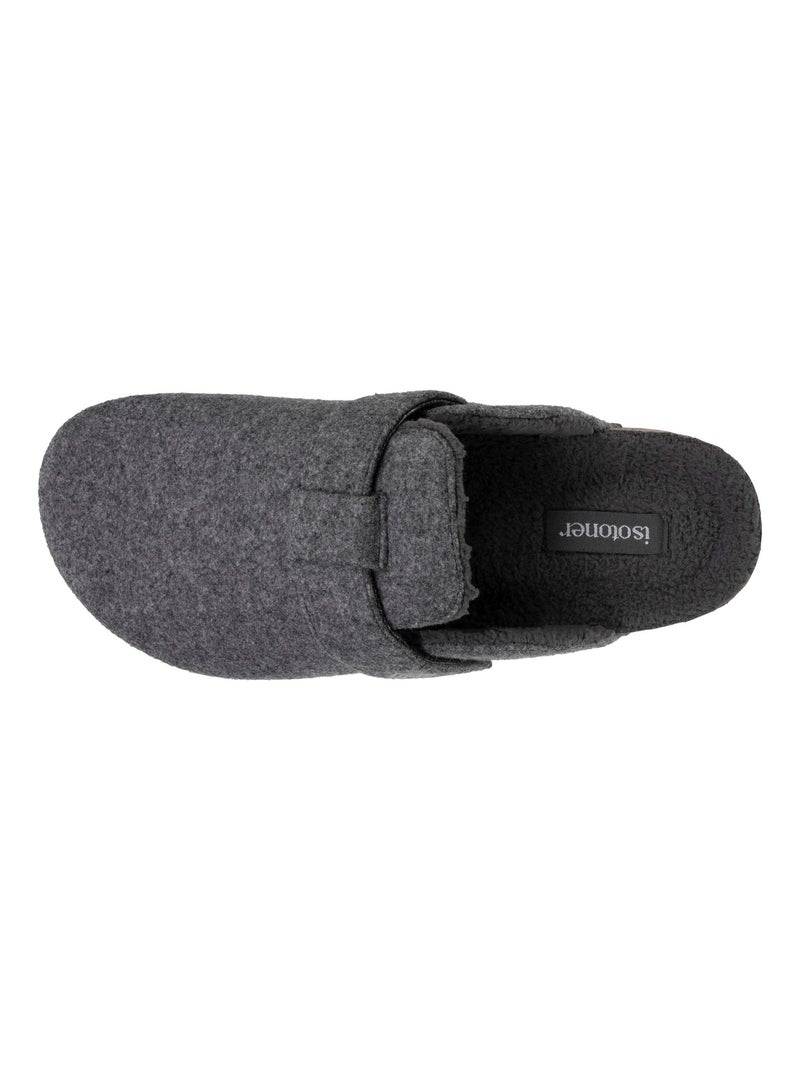 Zapatillas zuecos suela con memoria de forma hombre Isotoner Gris jaspeado - Kiabi