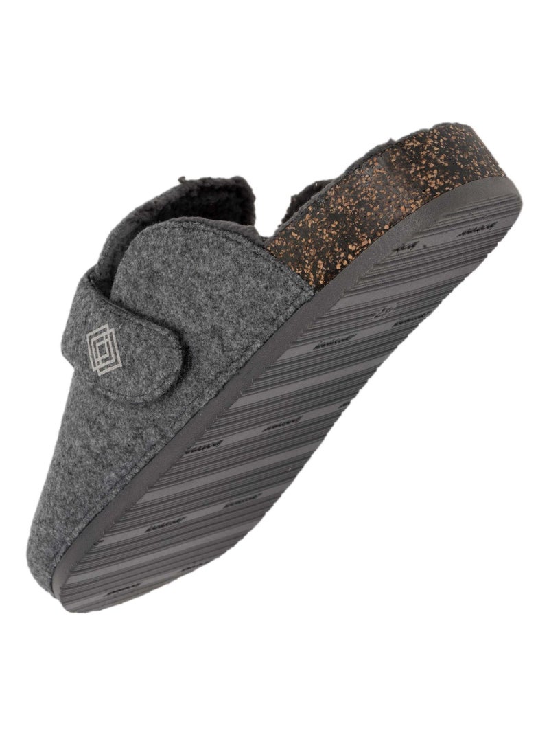 Zapatillas zuecos suela con memoria de forma hombre Isotoner Gris jaspeado - Kiabi