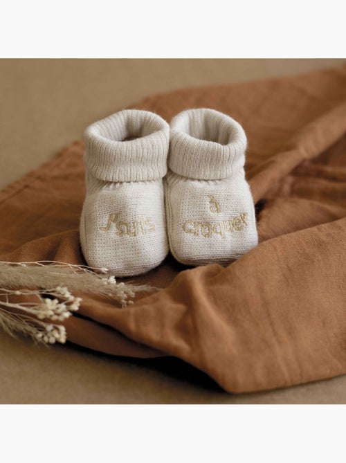 Zapatitos de bebé con bordado - Kiabi