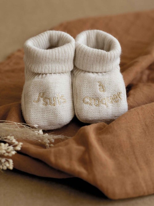 Zapatitos de bebé con bordado - Kiabi