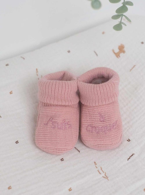 Zapatitos de bebé con bordado - Kiabi